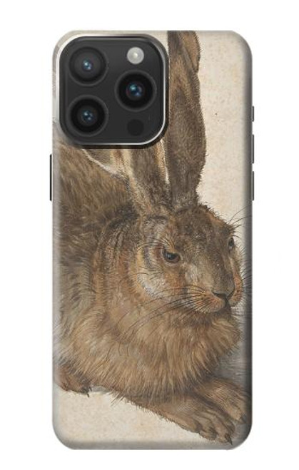 W3781 Albrecht Durer Young Hare Hard Case and Leather Flip Case For iPhone 15 Pro Max