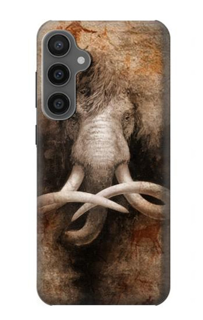 W3427 Mammoth Ancient Cave Art Hard Case and Leather Flip Case For Samsung Galaxy S23 FE