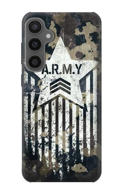 W3666 Army Camo Camouflage Hard Case and Leather Flip Case For Samsung Galaxy S23 FE