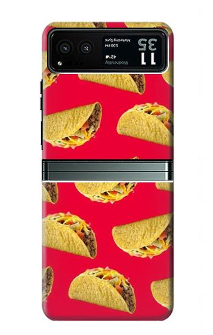 W3755 Mexican Taco Tacos Hard Case and Leather Flip Case For Motorola Razr 40