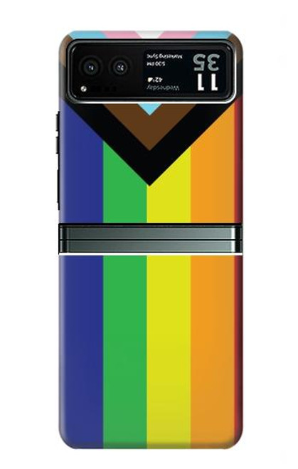 W3846 Pride Flag LGBT Hard Case and Leather Flip Case For Motorola Razr 40