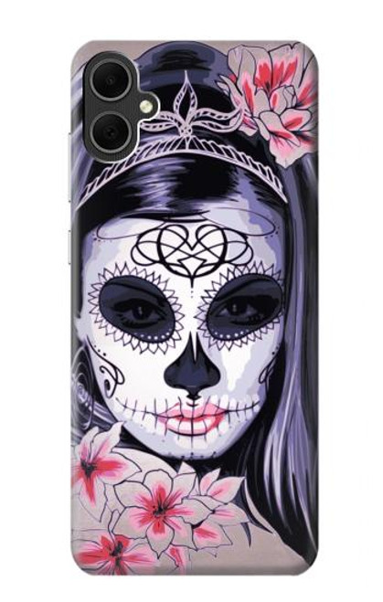 W3821 Sugar Skull Steam Punk Girl Gothic Hard Case and Leather Flip Case For Samsung Galaxy A05