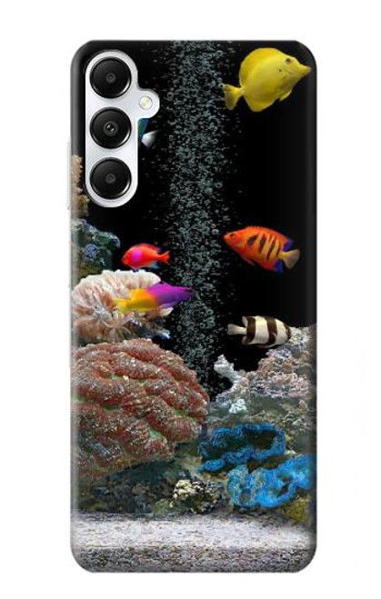 W0226 Aquarium Hard Case and Leather Flip Case For Samsung Galaxy A05s