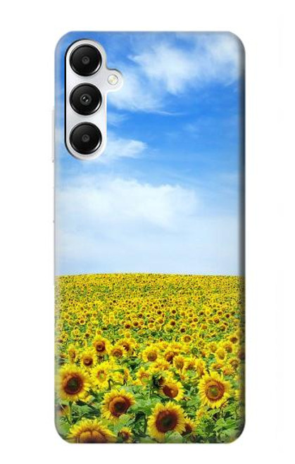 W0232 Sunflower Hard Case and Leather Flip Case For Samsung Galaxy A05s