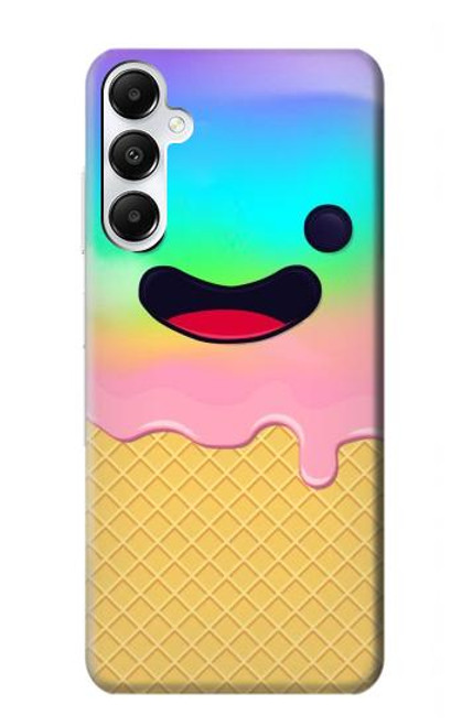 W3939 Ice Cream Cute Smile Hard Case and Leather Flip Case For Samsung Galaxy A05s