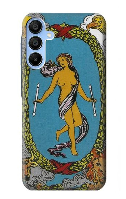 W3746 Tarot Card The World Hard Case and Leather Flip Case For Samsung Galaxy A15 5G