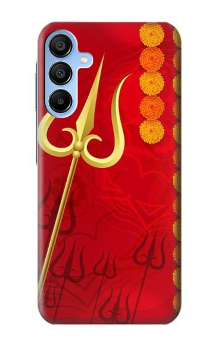 W3788 Shiv Trishul Hard Case and Leather Flip Case For Samsung Galaxy A15 5G