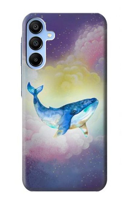 W3802 Dream Whale Pastel Fantasy Hard Case and Leather Flip Case For Samsung Galaxy A15 5G