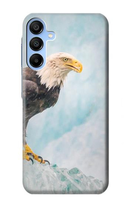 W3843 Bald Eagle On Ice Hard Case and Leather Flip Case For Samsung Galaxy A15 5G