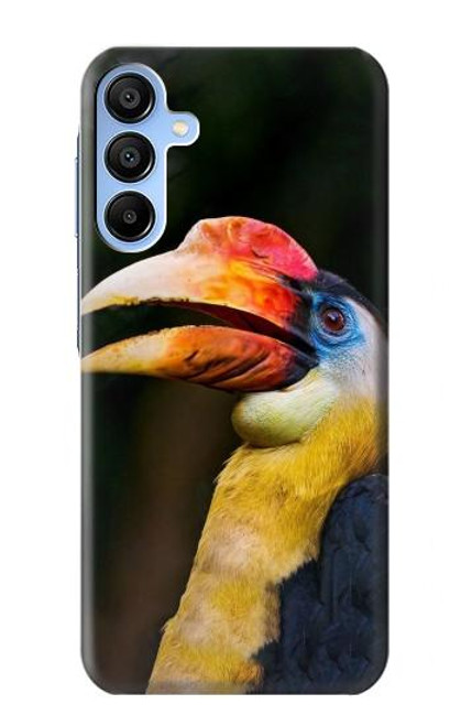 W3876 Colorful Hornbill Hard Case and Leather Flip Case For Samsung Galaxy A15 5G