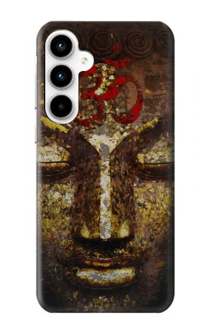 W3874 Buddha Face Ohm Symbol Hard Case and Leather Flip Case For Samsung Galaxy A35 5G