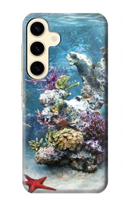 W0227 Aquarium Hard Case and Leather Flip Case For Samsung Galaxy S24