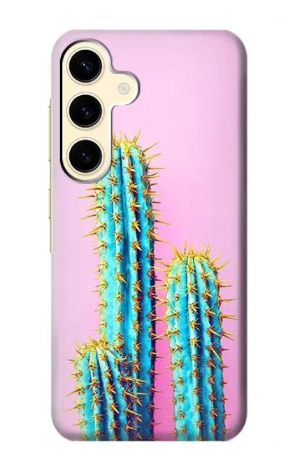 W3673 Cactus Hard Case and Leather Flip Case For Samsung Galaxy S24