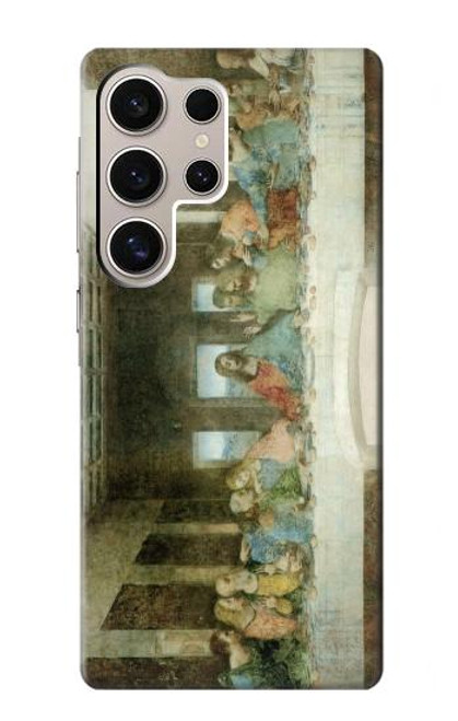 W0173 Leonardo DaVinci The Last Supper Hard Case and Leather Flip Case For Samsung Galaxy S24 Ultra