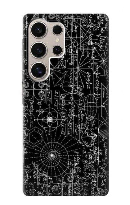 W3808 Mathematics Blackboard Hard Case and Leather Flip Case For Samsung Galaxy S24 Ultra