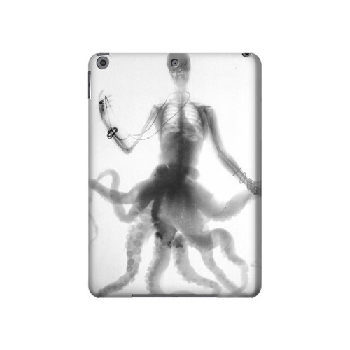 W1432 Skull Octopus X-ray Tablet Hard Case For iPad 10.2 (2021,2020,2019), iPad 9 8 7