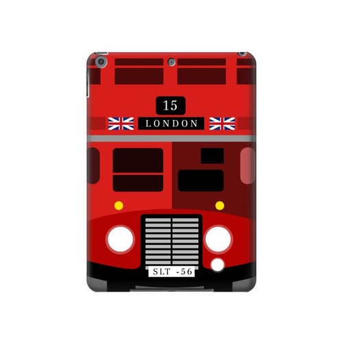 W2058 England British Double Decker Bus Tablet Hard Case For iPad 10.2 (2021,2020,2019), iPad 9 8 7