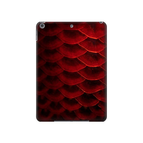 W2879 Red Arowana Fish Scale Tablet Hard Case For iPad 10.2 (2021,2020,2019), iPad 9 8 7