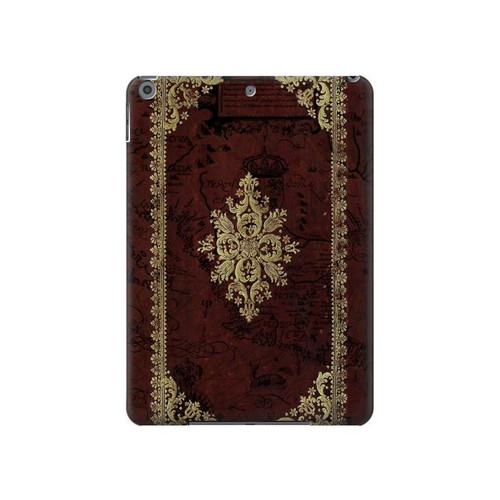 W3014 Vintage Map Book Cover Tablet Hard Case For iPad 10.2 (2021,2020,2019), iPad 9 8 7