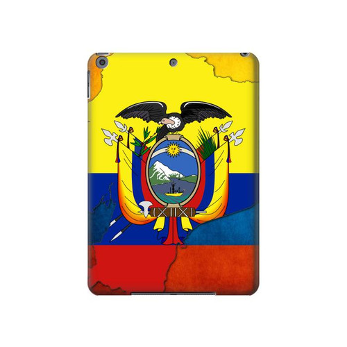 W3020 Ecuador Flag Tablet Hard Case For iPad 10.2 (2021,2020,2019), iPad 9 8 7