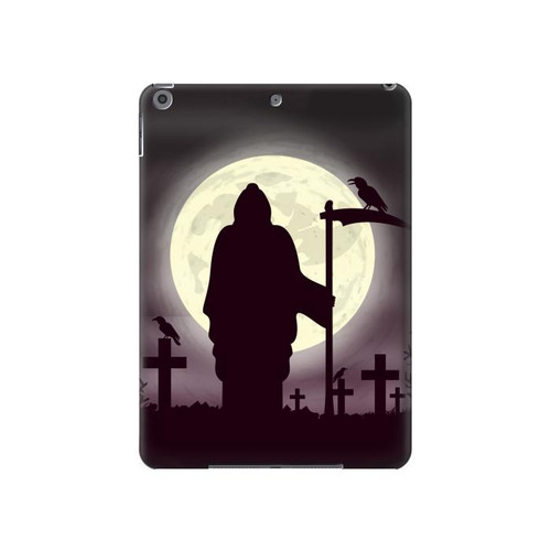 W3262 Grim Reaper Night Moon Cemetery Tablet Hard Case For iPad 10.2 (2021,2020,2019), iPad 9 8 7