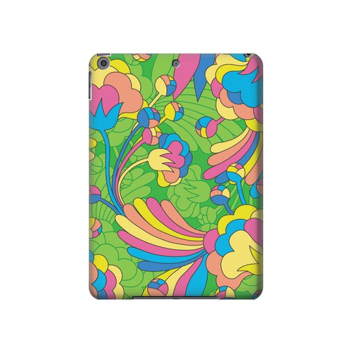 W3273 Flower Line Art Pattern Tablet Hard Case For iPad 10.2 (2021,2020,2019), iPad 9 8 7