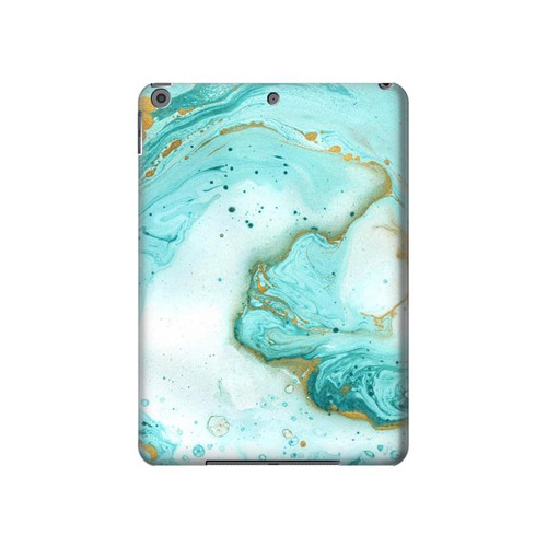 W3399 Green Marble Graphic Print Tablet Hard Case For iPad 10.2 (2021,2020,2019), iPad 9 8 7