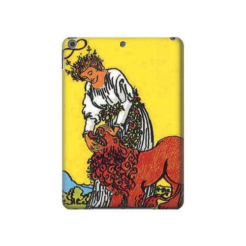 W3458 Strength Tarot Card Tablet Hard Case For iPad 10.2 (2021,2020,2019), iPad 9 8 7