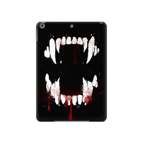 W3527 Vampire Teeth Bloodstain Tablet Hard Case For iPad 10.2 (2021,2020,2019), iPad 9 8 7