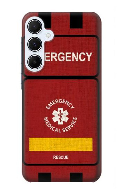 W3957 Emergency Medical Service Hard Case and Leather Flip Case For Samsung Galaxy A55 5G