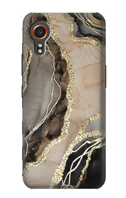 W3700 Marble Gold Graphic Printed Hard Case and Leather Flip Case For Samsung Galaxy Xcover7