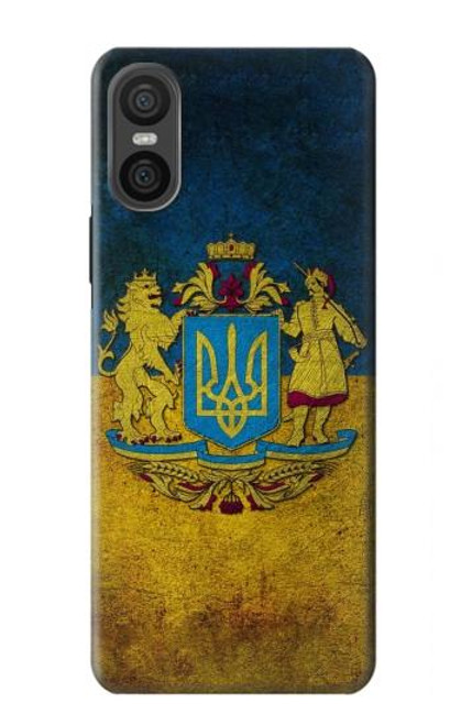 W3858 Ukraine Vintage Flag Hard Case and Leather Flip Case For Sony Xperia 10 VI