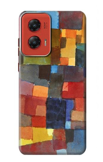 W3341 Paul Klee Raumarchitekturen Hard Case and Leather Flip Case For Motorola Moto G Stylus 5G (2024)