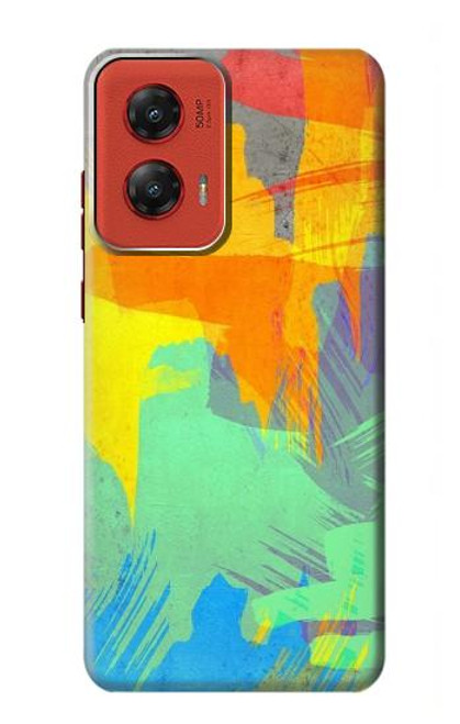 W3423 Brush Stroke Hard Case and Leather Flip Case For Motorola Moto G Stylus 5G (2024)