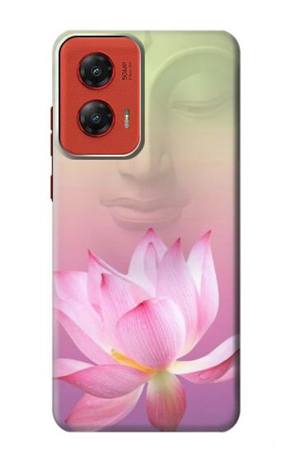 W3511 Lotus flower Buddhism Hard Case and Leather Flip Case For Motorola Moto G Stylus 5G (2024)