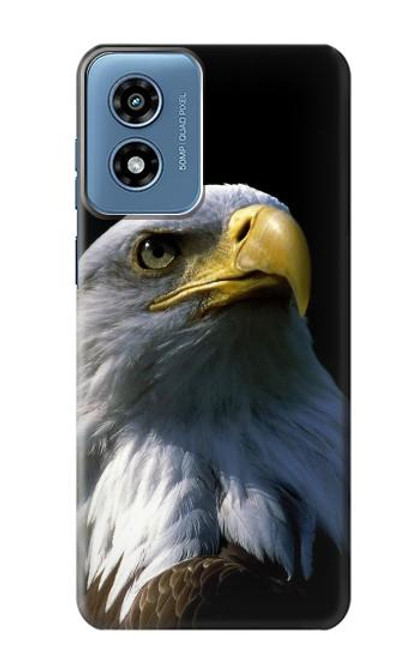 W2046 Bald Eagle Hard Case and Leather Flip Case For Motorola Moto G Play 4G (2024)