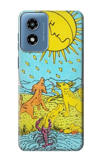 W3435 Tarot Card Moon Hard Case and Leather Flip Case For Motorola Moto G Play 4G (2024)