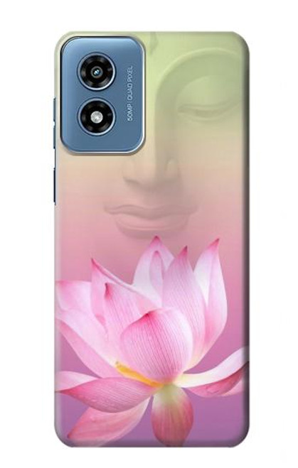 W3511 Lotus flower Buddhism Hard Case and Leather Flip Case For Motorola Moto G Play 4G (2024)