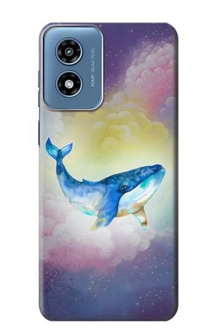 W3802 Dream Whale Pastel Fantasy Hard Case and Leather Flip Case For Motorola Moto G Play 4G (2024)