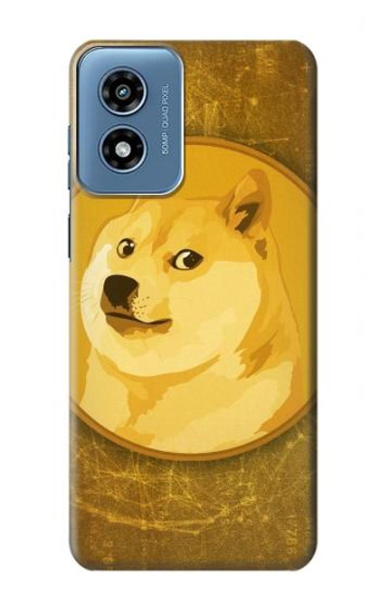 W3826 Dogecoin Shiba Hard Case and Leather Flip Case For Motorola Moto G Play 4G (2024)