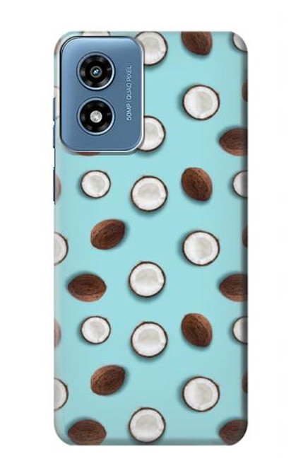 W3860 Coconut Dot Pattern Hard Case and Leather Flip Case For Motorola Moto G Play 4G (2024)