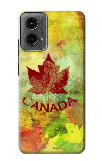 W2523 Canada Autumn Maple Leaf Hard Case and Leather Flip Case For Motorola Moto G 5G (2024)