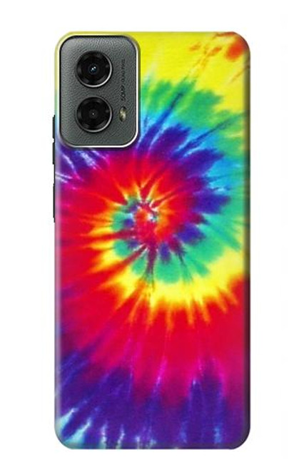 W2884 Tie Dye Swirl Color Hard Case and Leather Flip Case For Motorola Moto G 5G (2024)