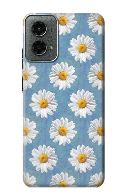 W3454 Floral Daisy Hard Case and Leather Flip Case For Motorola Moto G 5G (2024)