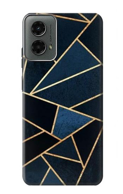 W3479 Navy Blue Graphic Art Hard Case and Leather Flip Case For Motorola Moto G 5G (2024)