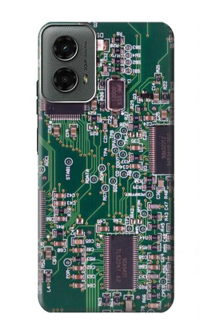 W3519 Electronics Circuit Board Graphic Hard Case and Leather Flip Case For Motorola Moto G 5G (2024)