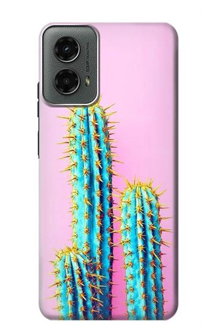 W3673 Cactus Hard Case and Leather Flip Case For Motorola Moto G 5G (2024)