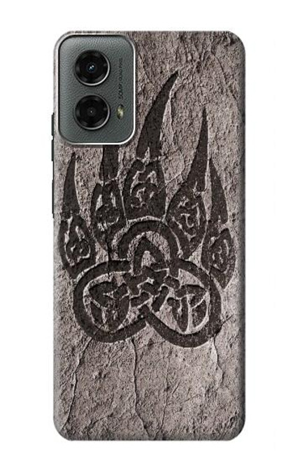 W3832 Viking Norse Bear Paw Berserkers Rock Hard Case and Leather Flip Case For Motorola Moto G 5G (2024)