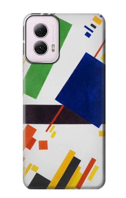 W3343 Kazimir Malevich Suprematist Composition Hard Case and Leather Flip Case For Motorola Moto G Power 5G (2024)