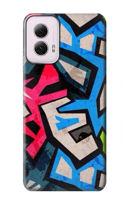 W3445 Graffiti Street Art Hard Case and Leather Flip Case For Motorola Moto G Power 5G (2024)